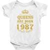 queens are born in 1987 Baby Bodysuit