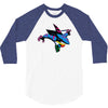 san jose street sharks 3/4 Sleeve Shirt