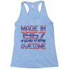 made in 1967 50 years of being awesome Racerback Tank