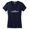 bismarck schlachtschiff war ship flotte world war marine meer sea Women's V-Neck T-Shirt