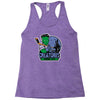 spooky city creatures   hockey team Racerback Tank