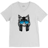 cat music V-Neck Tee
