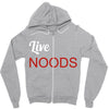 live noods Zipper Hoodie