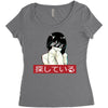 Sad Japanese Aesthetic Women's Triblend Scoop T-shirt