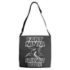 funny rude fart ninja ideal birthday gift or present Adjustable Strap Totes
