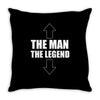 the man the legend funny Throw Pillow