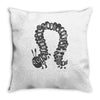 greedy caterpillar Throw Pillow