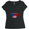 america flag Women's Triblend Scoop T-shirt