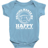 driving makes me happy younot so much Baby Onesie
