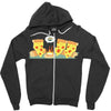 pizza campfire story Zipper Hoodie