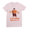 i'm gonna wreck it ralph Ladies Fitted T-Shirt