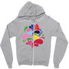 colorful art Zipper Hoodie