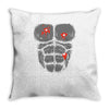 gunshot gorilla chest tee Throw Pillow