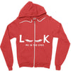 Look Me in The Eyes Zipper Hoodie