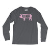 pig oink funny Long Sleeve Shirts
