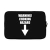 warning choking hazard printed Laptop sleeve