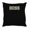 boss funny Throw Pillow