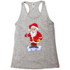 father christmas ringing xmas bells santa Racerback Tank