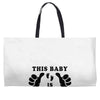 This Baby is Almost Out Weekender Totes