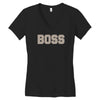 boss funny Women's V-Neck T-Shirt