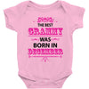 The Best Grammy Was Born In December Baby Onesie