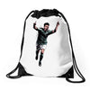 lionel messi 4 Drawstring Bags