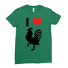 i love cock Ladies Fitted T-Shirt