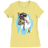 frozen banana Ladies Fitted T-Shirt