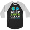 keep earth clean it's not uranus kawaii planets 3/4 Sleeve Shirt