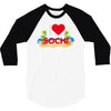 i love sochi 3/4 Sleeve Shirt
