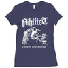 nihilist carnal leftovers entombed unleashed morbid Ladies Fitted T-Shirt