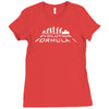 evolution formula funny Ladies Fitted T-Shirt