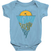 let the sea, set you free Baby Onesie