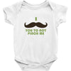 mustache pinch Baby Bodysuit