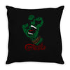 screaming mutant hand Throw Pillow
