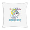 unicorns are born in december cute unicorn Throw Pillow