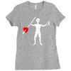pirate old roger Ladies Fitted T-Shirt