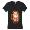 brown bear Women's V-Neck T-Shirt