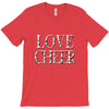 love cheer gold mixed media T-Shirt
