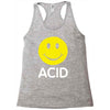 acid house smiley face 90's rave club hardcore party Racerback Tank