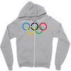 olympic rings Zipper Hoodie