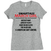 Smartass March Girl Ladies Fitted T-Shirt