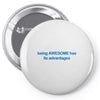 being awesome Pin-back button