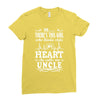 There's This Girl Who Stole My Heart She Calls Me Uncle Ladies Fitted T-Shirt