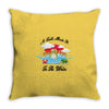 a turtle made it to the water Throw Pillow