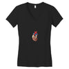 realistic human heart Women's V-Neck T-Shirt
