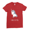 stabby the unicorn Ladies Fitted T-Shirt