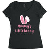 Mommy's Little Bunny Easter Themed Women's Triblend Scoop T-shirt