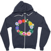 personalize baby name bodysuit Zipper Hoodie