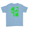 mad engine marvel brand punisher scar glow in the dark Youth Tee